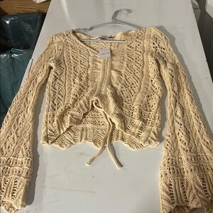 Willow Root Beige Knit Top